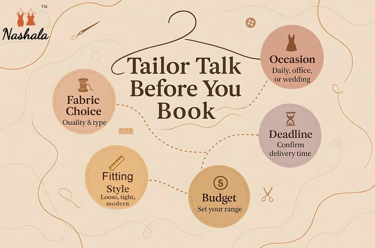 You Discuss Before Booking a Tailor at Home