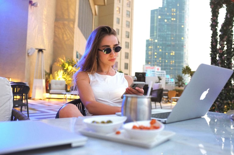 Hot Girl Laptop Professional Tech