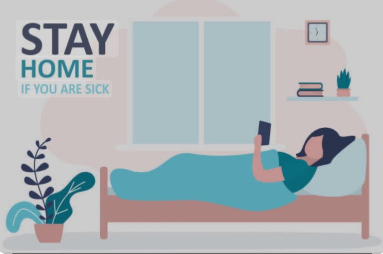 stay home while sick