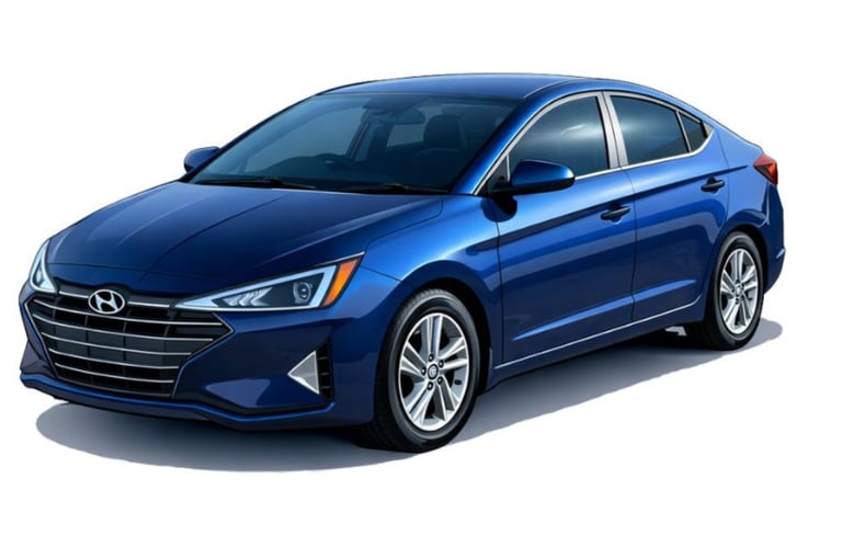 2020 Hyundai Elantra affordable rental car for rideshare and delivery drivers in Tucson Arizona