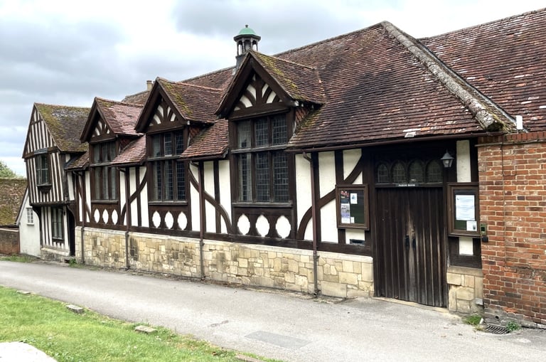 Interior of St Mary’s Parish Rooms in Saffron Walden used for Tinies baby and toddler group