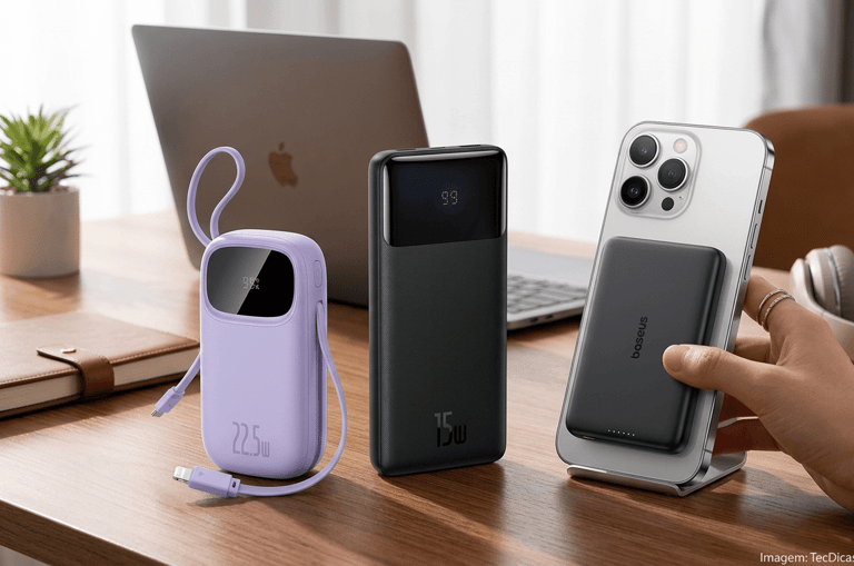 Melhores Power Banks Baseus: 3 Modelos com Melhor Custo-Benefício em 2026