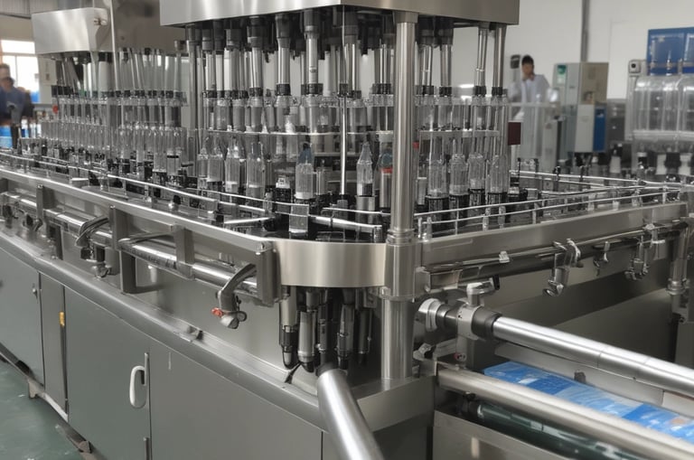 Close-up of a sturdy carton sealing machine with a polished metal finish.