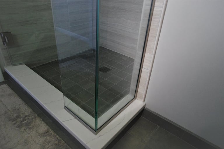 Arlington Heights bathroom shower upgrade with new tile and fixtures