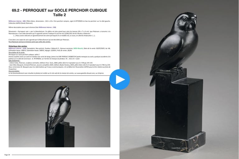 Armand Petersen - complément 2025 du catalogue raisonné 2024