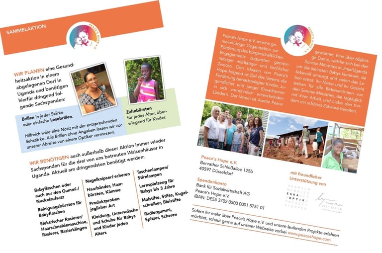 Bild vom Flyer der Sammelaktion aus 2017