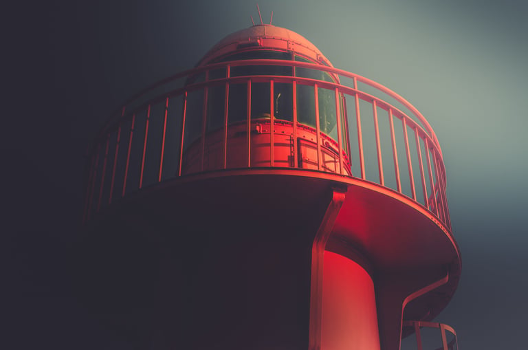 Lighthouse in the Fog - architecture photography by Martin Wacker