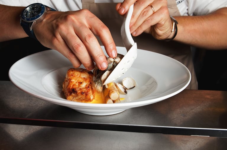 dressage en cuisine restaurant terre de mistral-thierry le moel photographe