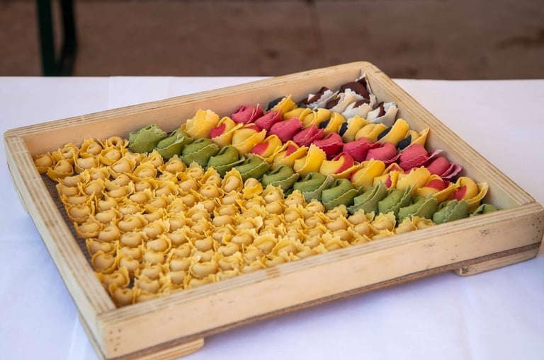 Area espositiva dedicata alle eccellenze gastronomiche locali