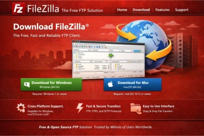 FileZilla Website