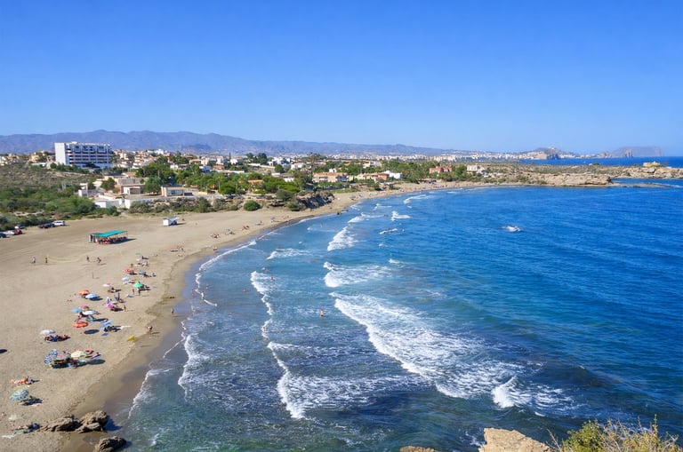 playa aguilas calarreona murcia