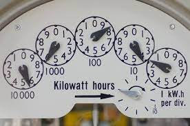 electricity meter face