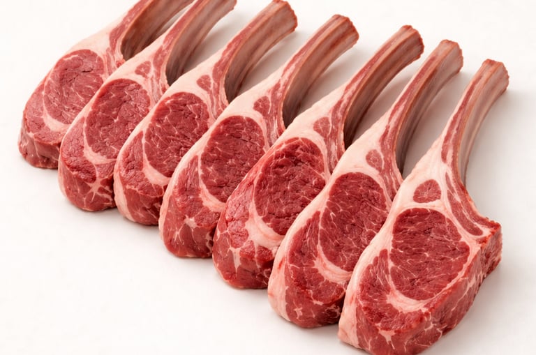 Premium mutton chops for BBQ export