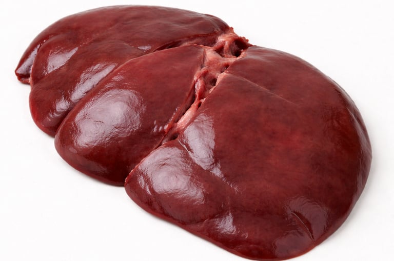 Fresh halal mutton liver for export