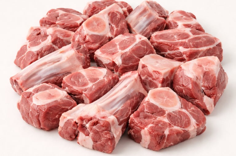Mixed mutton curry cuts for bulk export