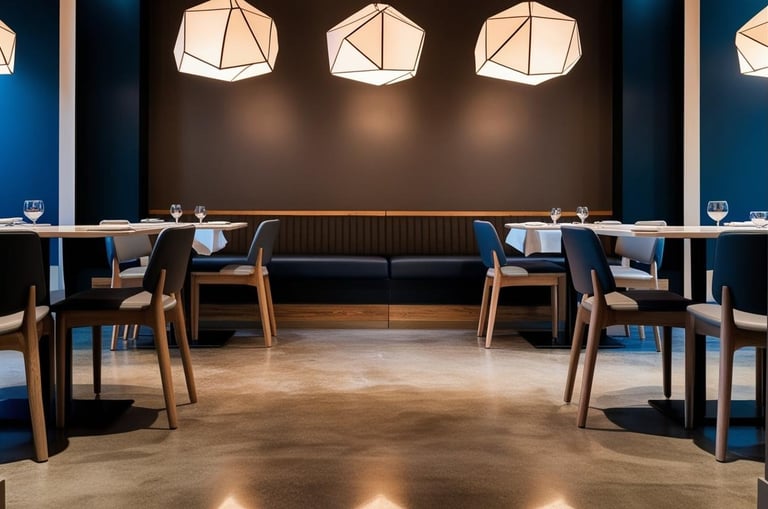 a restaurant with a couch and chairs and a couch