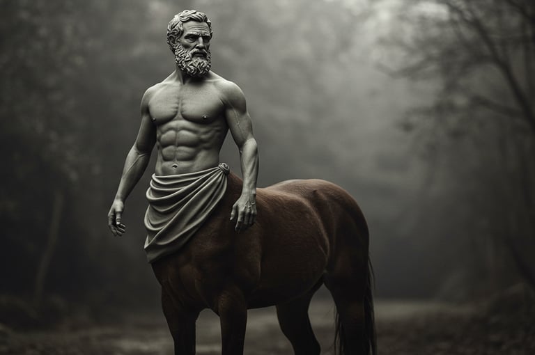 Centauro, Razonamiento Computacional, a statue of a man with a beard and a beard