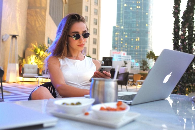 Hot Girl Laptop Professional Tech