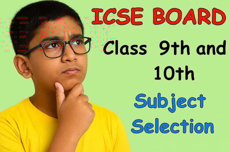 Class 9 ICSE Subject Selection - Career Counselling and Aptitude Tests in Mumbai