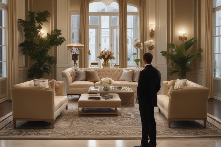 A well-maintained home exterior with fresh landscaping and clean windows.