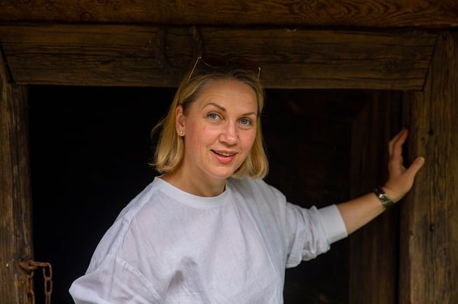 kraštovaizdžio dizainerės portretas