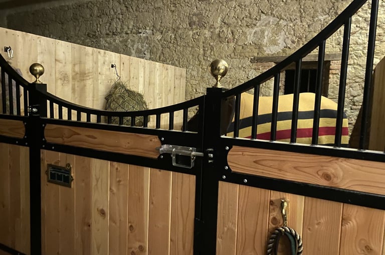 Notre écurie avec un de ses box