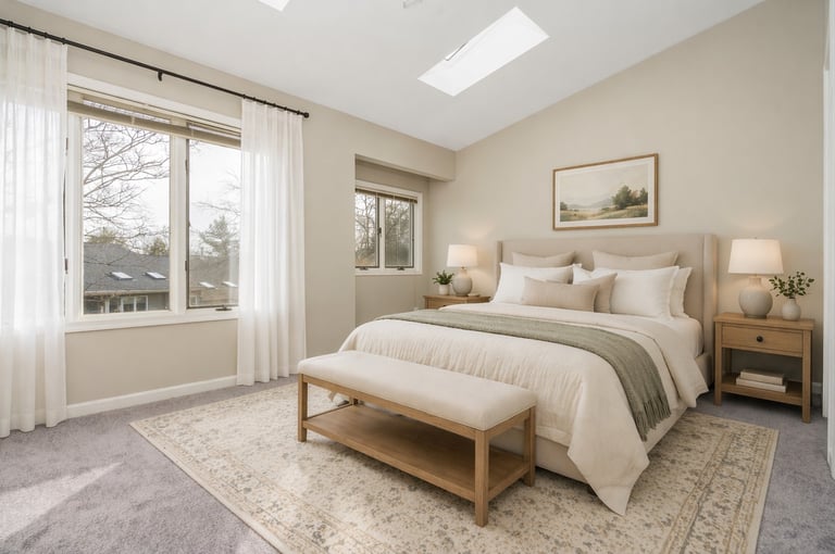 virtual staging after master bedroom