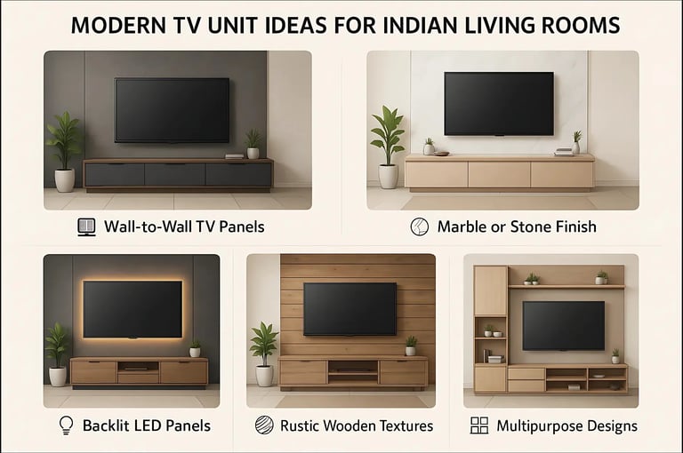 modern TV unit design trends