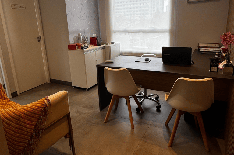 Consultório de Nutrição Comportamental em São Paulo, ambiente acolhedor e moderno.