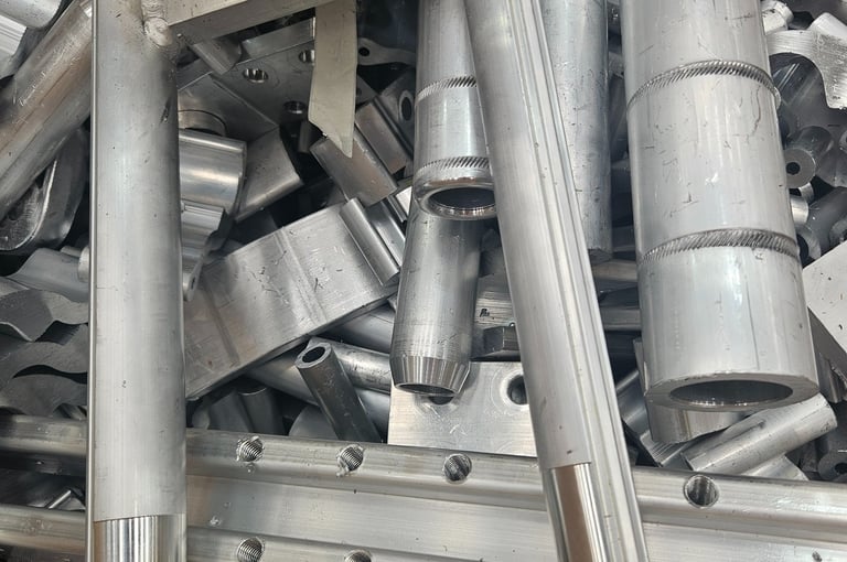 Recuperación de desperdicio de aluminio industrial