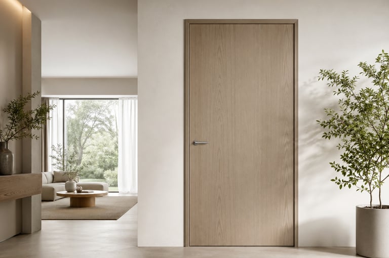 Zero-degree eco/no-lacquer doors