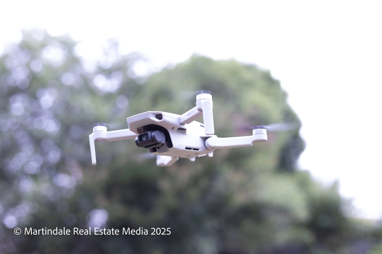 Martindale Real Estate Media drone in flight