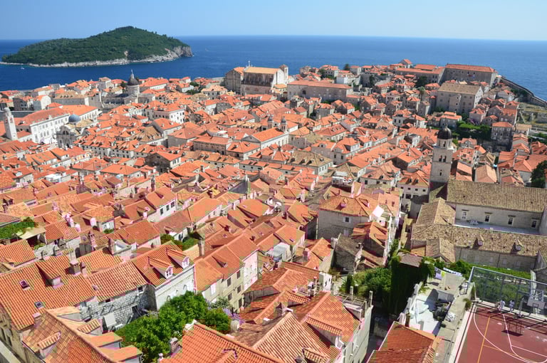 Dubrovnik, Croatia picture from the surrounding wall