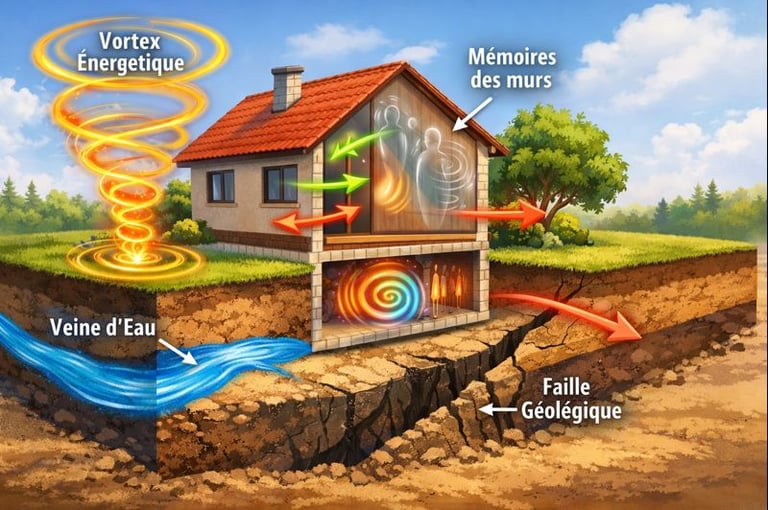 maison avec phenomenes geobiologiques , energeticien geobiologue nantes christophe meunier