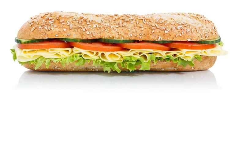 sub 6inch multigrain sandwich loaded with godness. try it, promise you will start beleiving it.