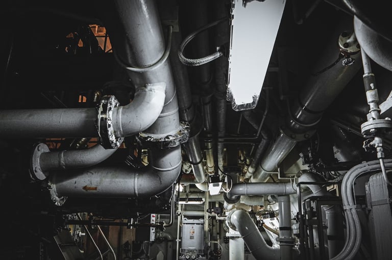 Pipes, valves and sensors Regulating Building Functions