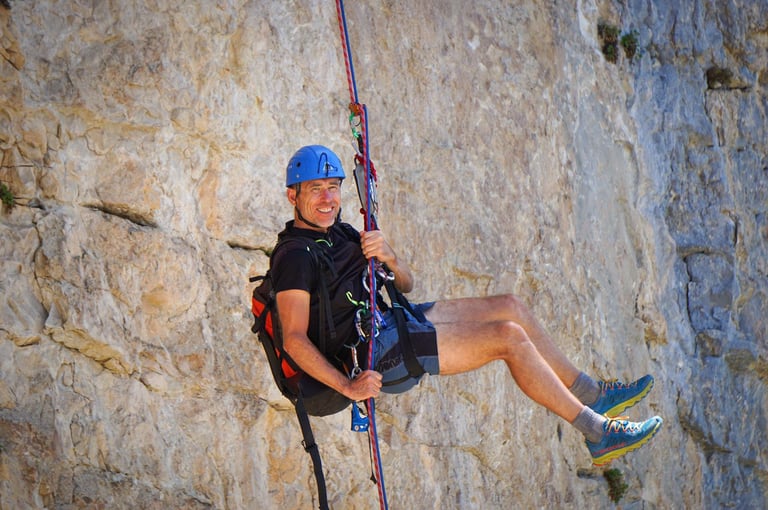 escalade Claude Grunewald rappel