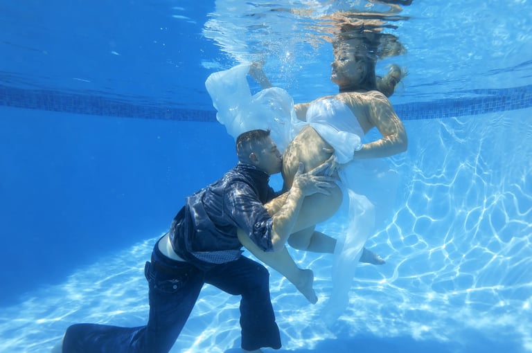 underwater maternity photoshoot Stuart Floridas 
