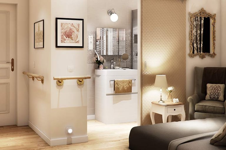 chambre adaptée pour seniors