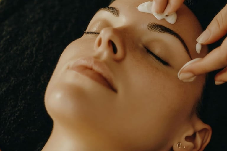 woman getting aesthetics treatment