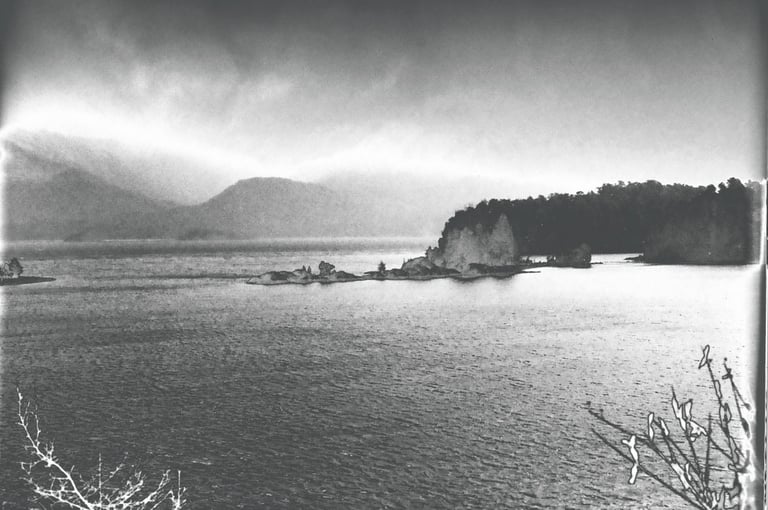 fotografia analogica en 35mm de un paisaje en bariloche