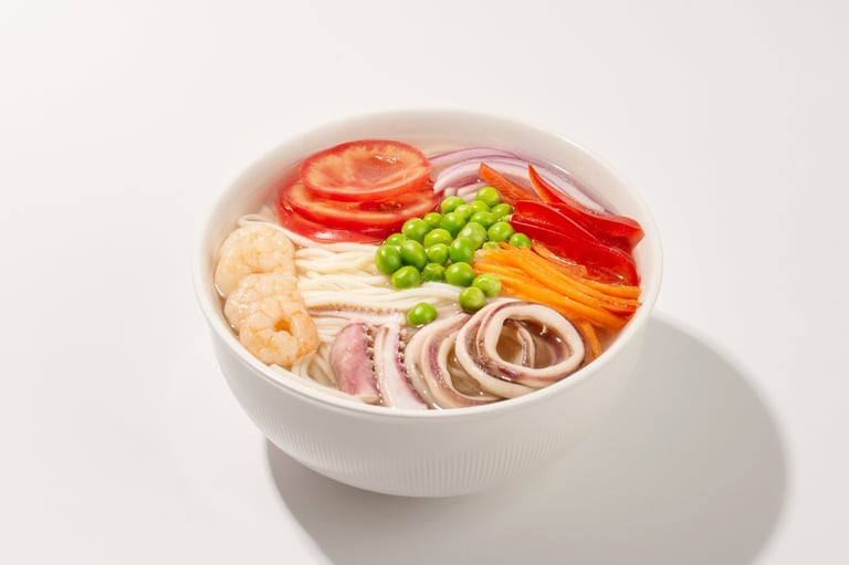 Hot Halal Beef Noodle Bowl with Broth – Kol Noodle NYC