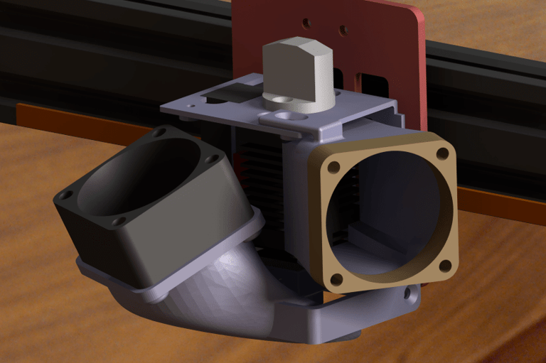 Rendu 3d réaliste tête d'impression