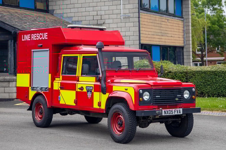 Cleveland Fire Brigade Land Rover Line Rescue Unit based at Coulby Newham fire station