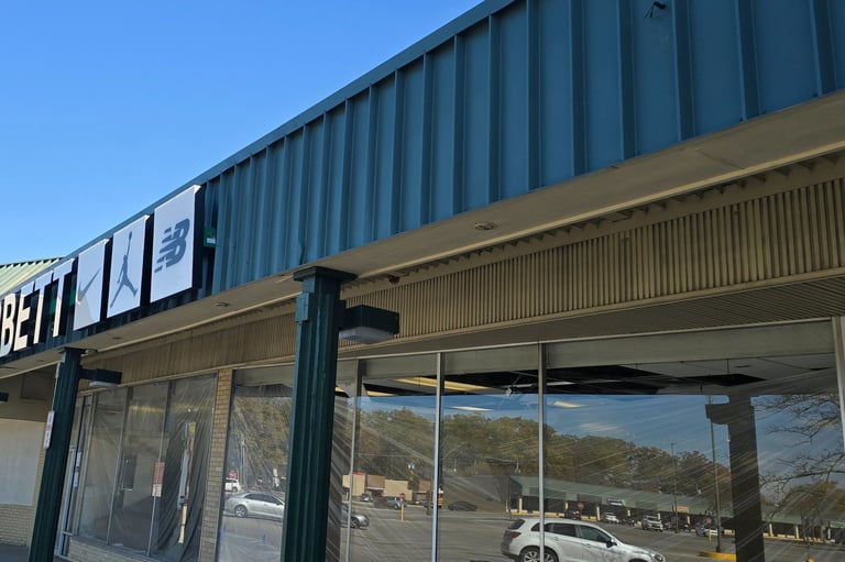 freshly painted and updated storefront!