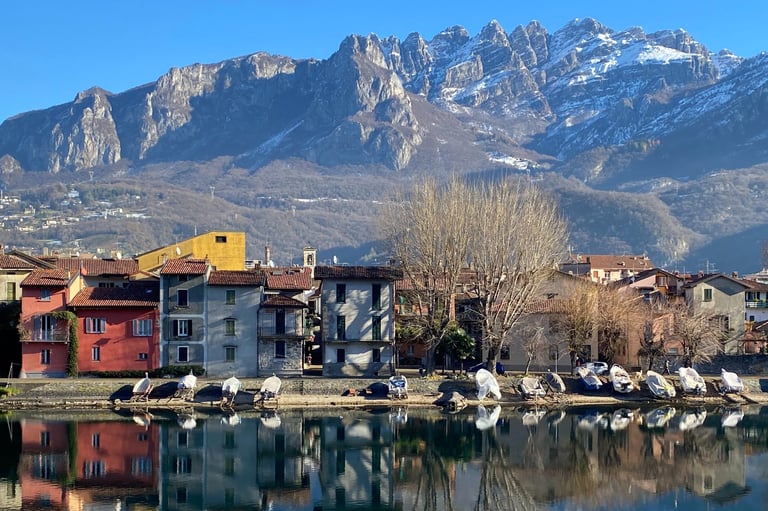 Pescarenico in Lecco, iconic location of Alessandro Manzoni’s novel The Betrothed, with traditional 