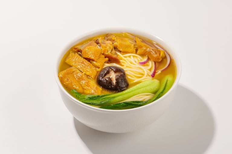 Hot Halal Beef Noodle Bowl with Broth – Kol Noodle NYC