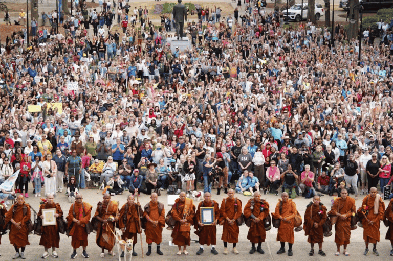 2026 Buddhist monks peace walk