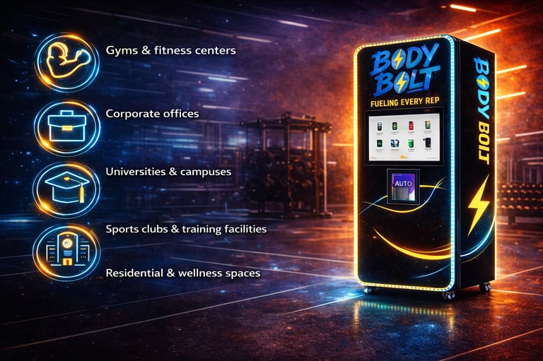 a vending machine with a bodybuilding machine