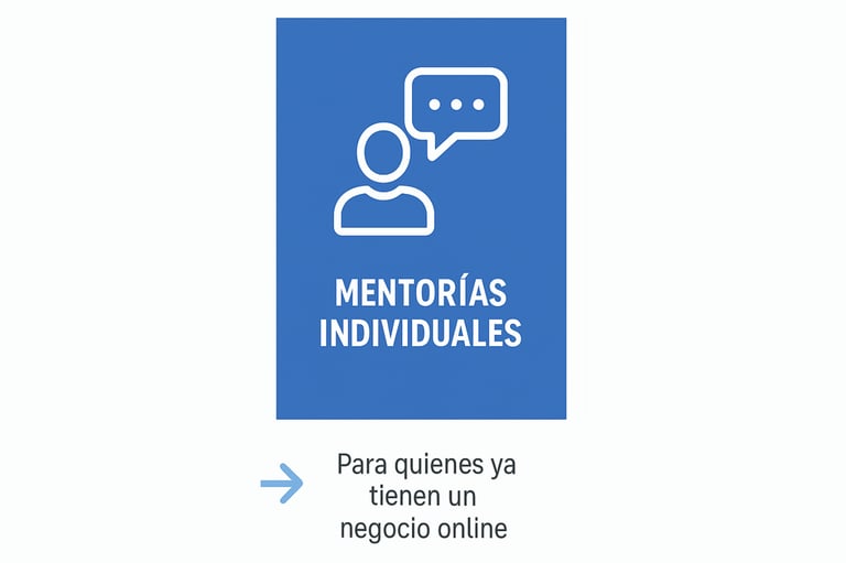 Mentoría personalizada en marketing digital e inteligencia artificial para emprendedores y marcas